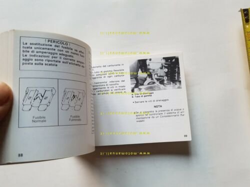 Kawasaki Zephyr 750 1991 manuale uso manutenzione libretto ITALIANO originale