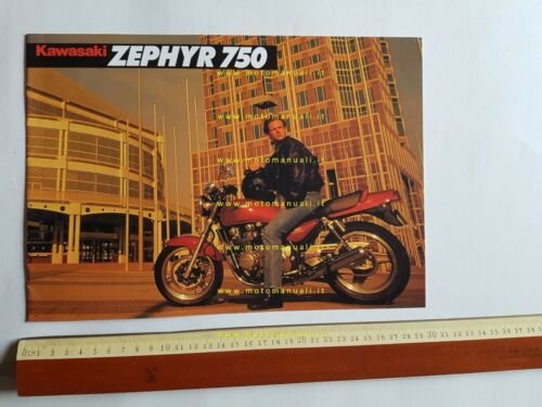 Kawasaki Zephyr 750 depliant originale TESTO INGLESE