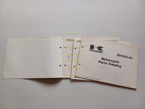 Kawasaki ZR 400 A1 (Z 400 F) 1982 catalogo ricambi …