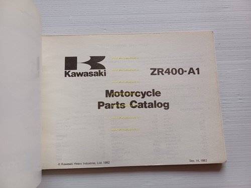 Kawasaki ZR 400 A1 (Z 400 F) 1982 catalogo ricambi …