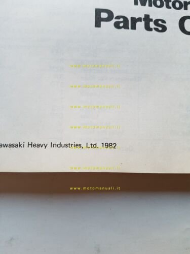 Kawasaki ZR 550 A (Z 550 F) 1982 catalogo ricambi …