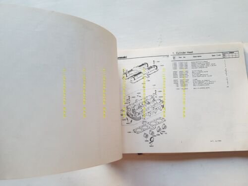 Kawasaki ZR 550 A (Z 550 F) 1982 catalogo ricambi …