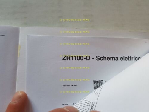 Kawasaki ZRX 1100 2000 manuale uso manutenzione libretto originale italiano