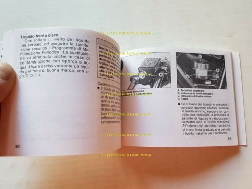 Kawasaki ZRX 1100 2000 manuale uso manutenzione libretto originale italiano