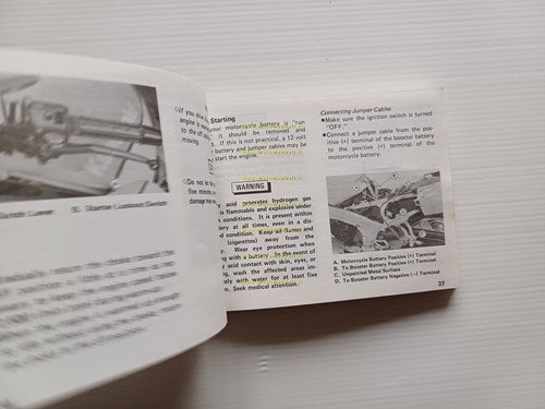 KAWASAKI ZX-10 1987-88 manuale uso manutenzione libretto INGLESE originale