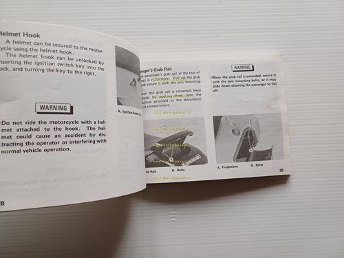KAWASAKI ZX-10 1987-88 manuale uso manutenzione libretto INGLESE originale