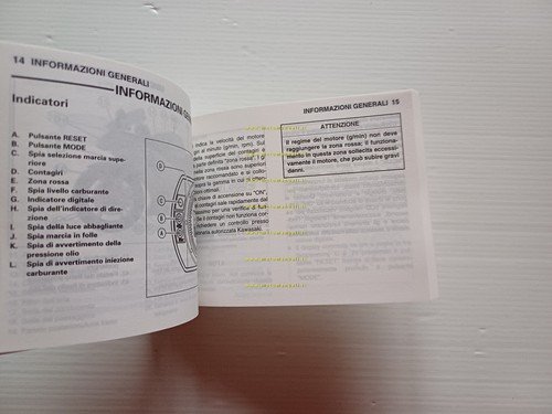 KAWASAKI ZX-6R 2004-05 manuale uso manutenzione ITALIANO originale