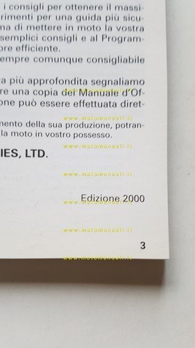KAWASAKI ZX-9 R 2000 manuale uso manutenzione libretto originale italiano