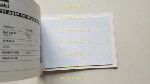 KAWASAKI ZX-9 R 2000 manuale uso manutenzione libretto originale italiano