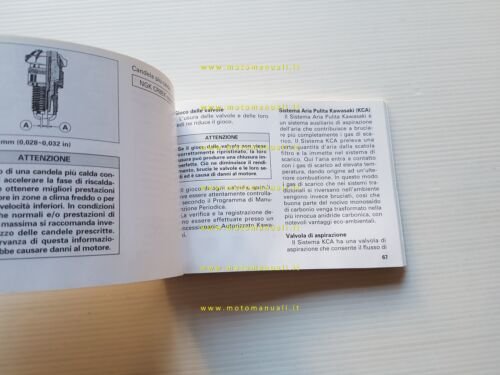 KAWASAKI ZX-9 R 2001 manuale uso manutenzione libretto originale italiano