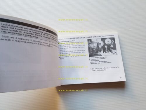 KAWASAKI ZX-9 R 2001 manuale uso manutenzione libretto originale italiano