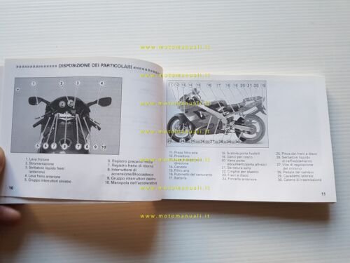 KAWASAKI ZX-9 R 2001 manuale uso manutenzione libretto originale italiano