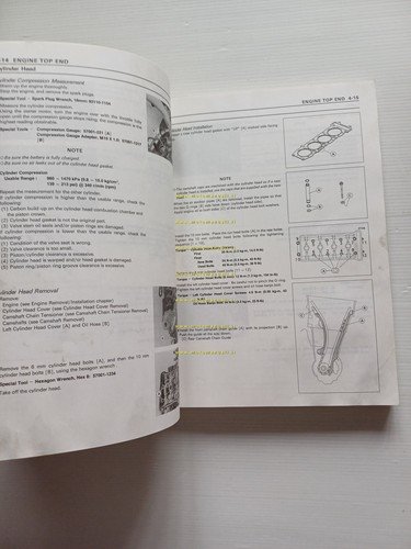 Kawasaki ZX-9R 1997-98 manuale officina INGLESE originale WORKSHOP MANUAL