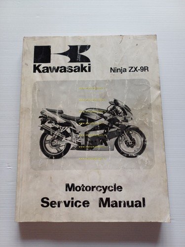 Kawasaki ZX-9R 1997-98 manuale officina INGLESE originale WORKSHOP MANUAL