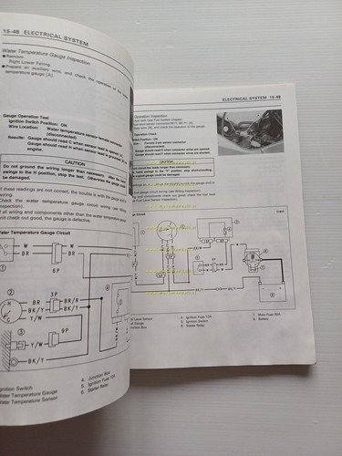 Kawasaki ZX-9R 1997-98 manuale officina INGLESE originale WORKSHOP MANUAL