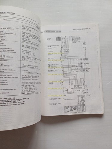 Kawasaki ZX-9R 1997-98 manuale officina INGLESE originale WORKSHOP MANUAL
