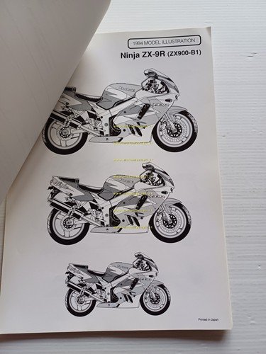 Kawasaki ZX-9R (ZX900-B1) 1993 Press Kit cartella stampa italiano-inglese