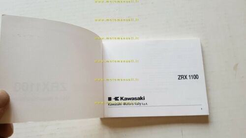 Kawasaki ZXR 1100 2000 manuale uso manutenzione italiano originale