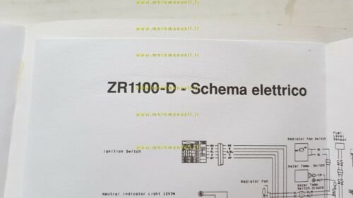 Kawasaki ZXR 1100 2000 manuale uso manutenzione italiano originale