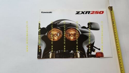 Kawasaki ZXR 250 1989 depliant Giapponese Moto ORIGINALE brochure