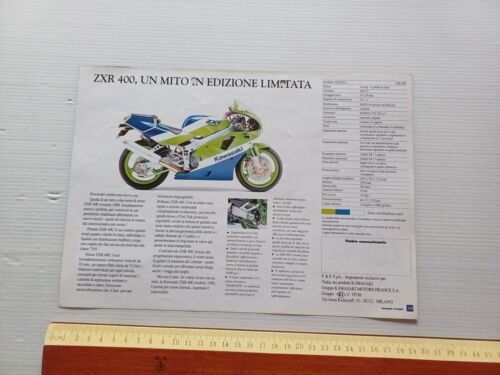 Kawasaki ZXR 400 1990 depliant ITALIANO originale