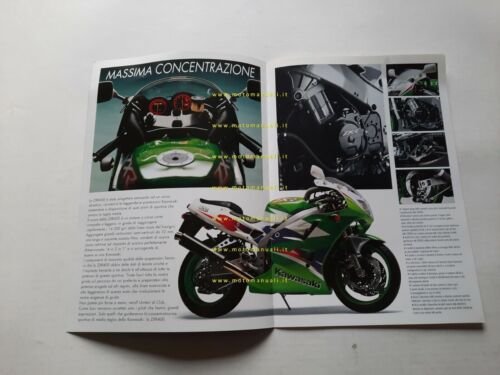 Kawasaki ZXR 400 1994 depliant originale moto italiano brochure
