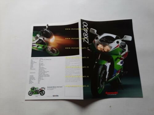 Kawasaki ZXR 400 1994 depliant originale moto italiano brochure