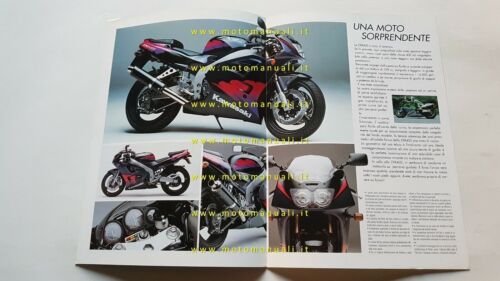 Kawasaki ZXR 400 1996 depliant originale moto italiano brochure