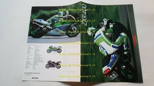 Kawasaki ZXR 400 1996 depliant originale moto italiano brochure