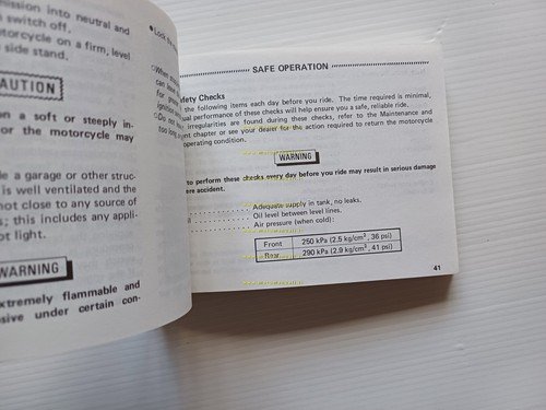 Kawasaki ZXR 750 1988-89 manuale uso manutenzione libretto INGLESE originale
