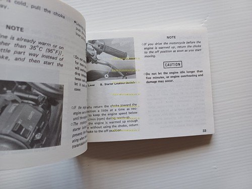 Kawasaki ZXR 750 1988-89 manuale uso manutenzione libretto INGLESE originale