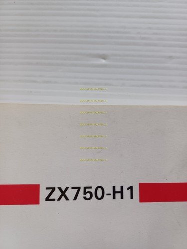 Kawasaki ZXR 750 1988-89 manuale uso manutenzione libretto INGLESE originale
