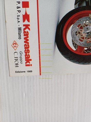 Kawasaki ZXR 750 1989 depliant ITALIANO originale