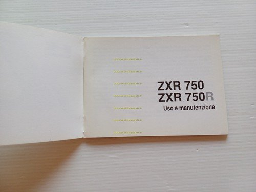 Kawasaki ZXR 750 R - ZXR 750 1991-92 manuale uso …