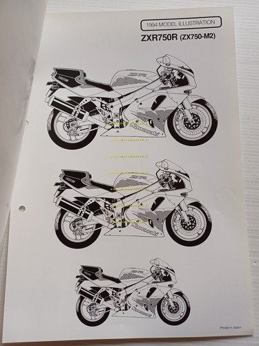 Kawasaki ZXR 750 R (ZX750-L2.M2) 1994 Model Information cartella stampa …