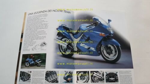 Kawasaki ZZ-R 1100 - 600 1995 depliant originale moto italiano …