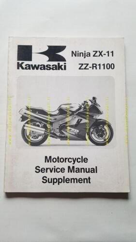 Kawasaki ZZ-R 1100 - NINJA ZX-11 1990 SUPPLEMENTO manuale officina …