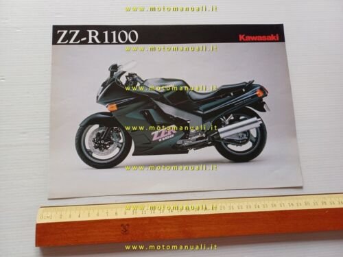 Kawasaki ZZ-R 1100 1990 depliant originale ITALIANO