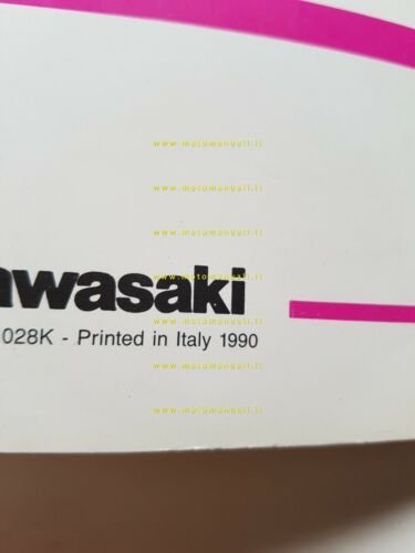 Kawasaki ZZ-R 1100 1990 manuale uso manutenzione originale italiano