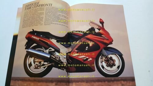 Kawasaki ZZ-R 1100 1993 depliant originale moto italiano brochure