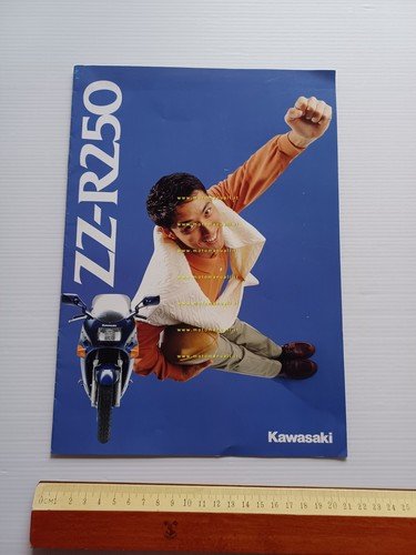 Kawasaki ZZ-R 250 1990-91 depliant GIAPPONESE originale
