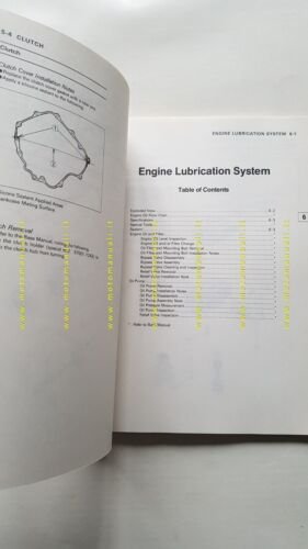 Kawasaki ZZ-R 250 1990 SUPPLEMENTO manuale officina INGLESE