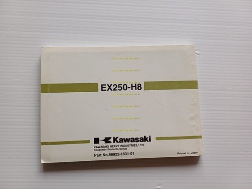 Kawasaki ZZ-R 250 1996-97 manuale uso manutenzione libretto INGLESE originale