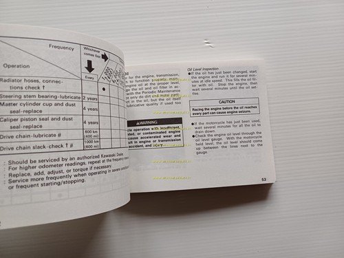 Kawasaki ZZ-R 250 1996-97 manuale uso manutenzione libretto INGLESE originale