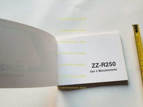 Kawasaki ZZ-R 250 1999 manuale uso manutenzione originale italiano