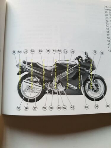 Kawasaki ZZ-R 250 1999 manuale uso manutenzione originale italiano