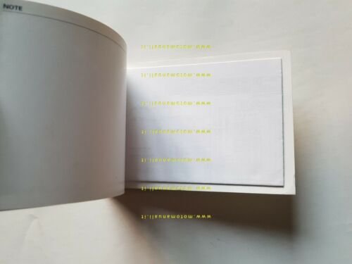 Kawasaki ZZ-R 250 1999 manuale uso manutenzione originale italiano