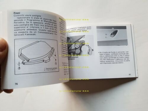 Kawasaki ZZ-R 250 1999 manuale uso manutenzione originale italiano