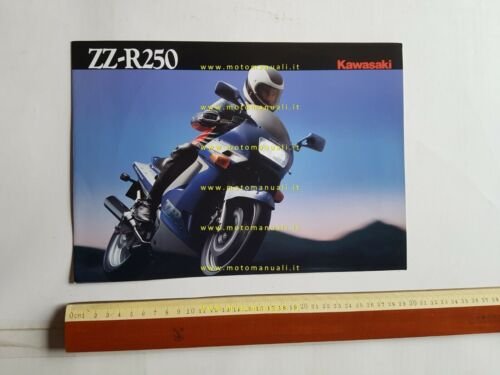 Kawasaki ZZ-R 250 depliant originale TESTO INGLESE