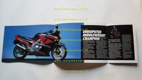 Kawasaki ZZ-R 600 - 500 depliant originale moto brochure ENGLISH